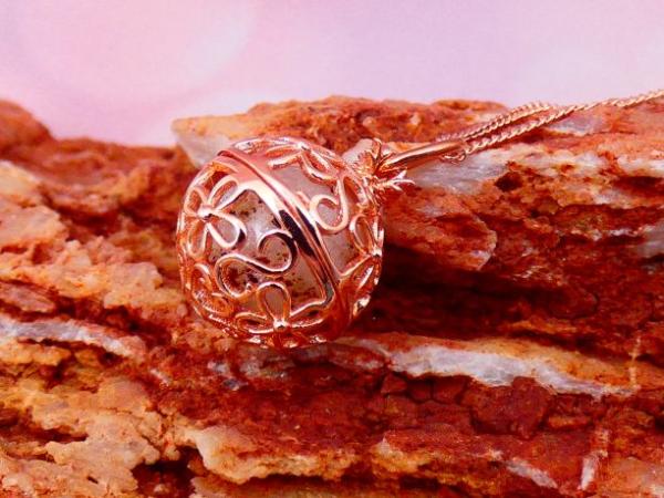 Engelsrufer mini "kleine Blume" mit 12mm Perle